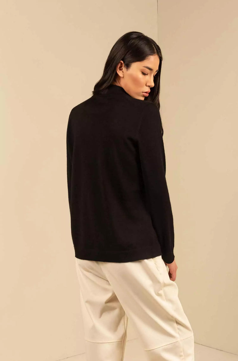 KUNA - Alpaka Damen Pullover Turtleneck - Anahi – 100 % Baby‑Alpaka