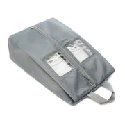 TRAVEL DUDE Schuhbeutel-Set – zwei Schuhtaschen aus recyceltem PET, Farbe Stahlblau, Produktansicht 6 von 8