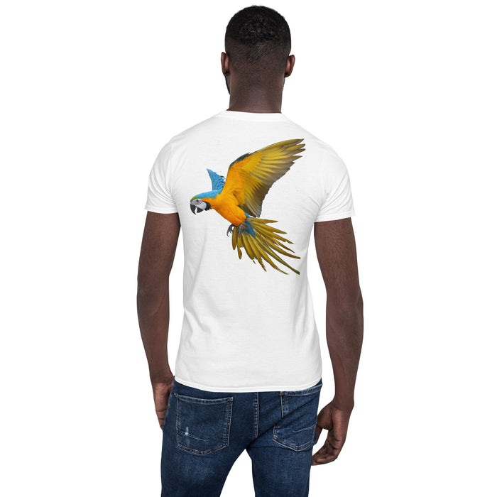Peru - PaPagei hinten - Kurzärmeliges Unisex-T-Shirt