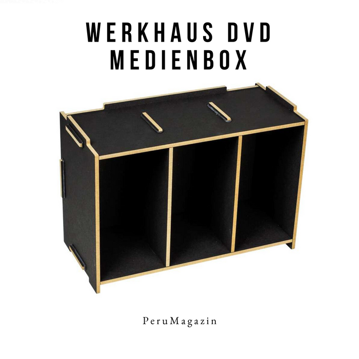 Media box DVD for stackable DVD shelves - Werkhaus