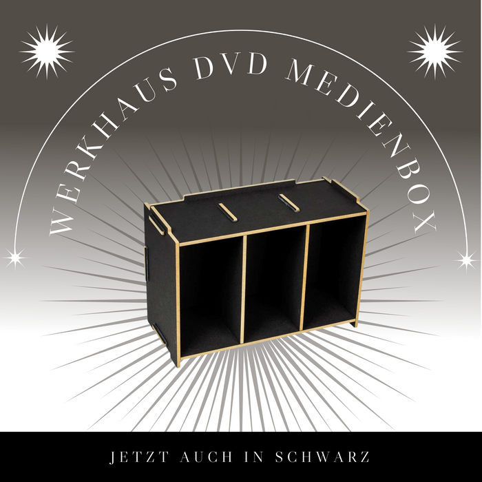 Media box DVD for stackable DVD shelves - Werkhaus
