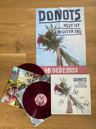 Donots – Heut ist ein guter Tag - 2 Vinyl, LP, Limited Edition, Transparent Purple, signiert - PeruMagazin
