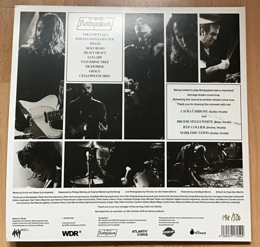 Laura Carbone – Live At Rockpalast 2019 - Vinyl, LP, Album, Limited Edition, Numbered, Stereo, White - PeruMagazin