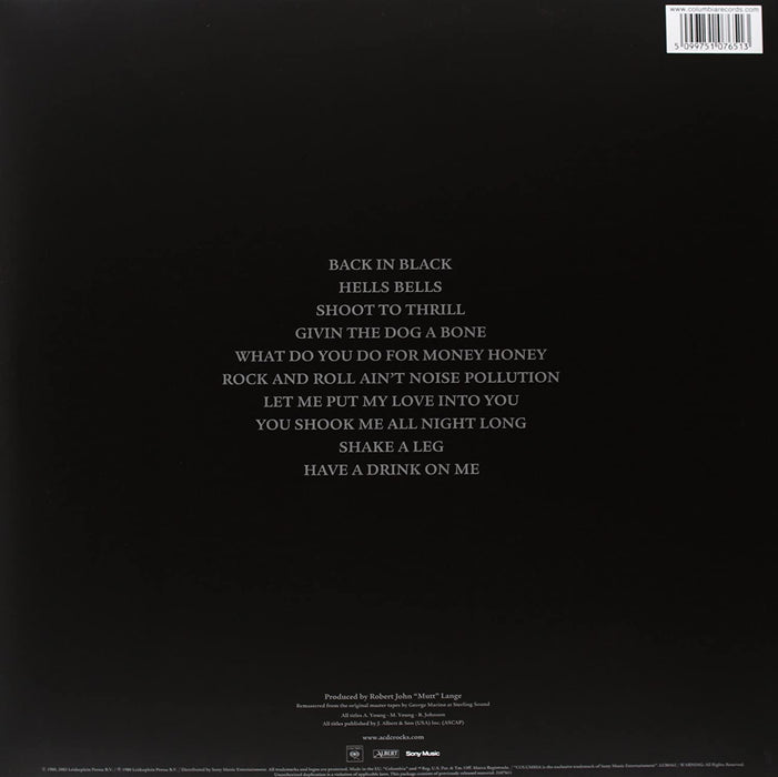 AC/DC - Back In Black - Vinyl, LP, Album, Reissue, Remastered