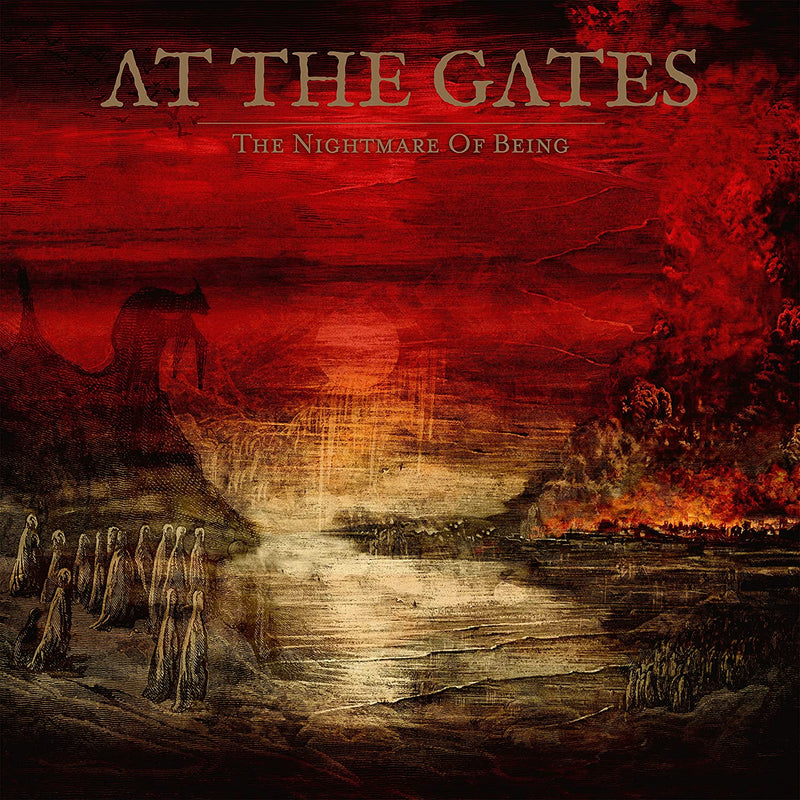 At The Gates – The Nightmare Of Being - Vinyl, LP, Album, Limited Edition, Gold Bright / Deep Blood Red Splatter