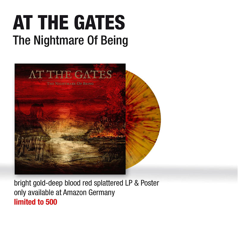 At The Gates – The Nightmare Of Being - Vinyl, LP, Album, Limited Edition, Gold Bright / Deep Blood Red Splatter