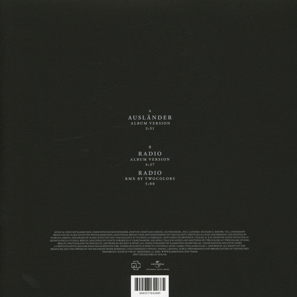 Rammstein – Foreigners - Vinyl, 10", 45 RPM, Single 