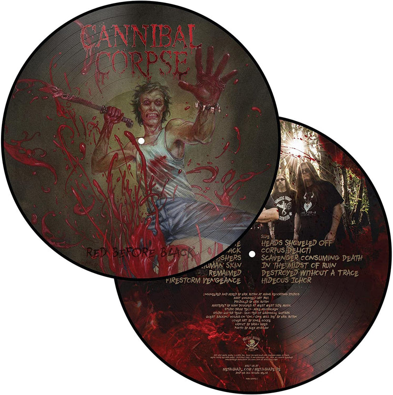 Cannibal Corpse – Red Before Black - Vinyl, LP, Album, Limited Edition, Picture Disc, Reissue, Stereo, Collector's Edition
