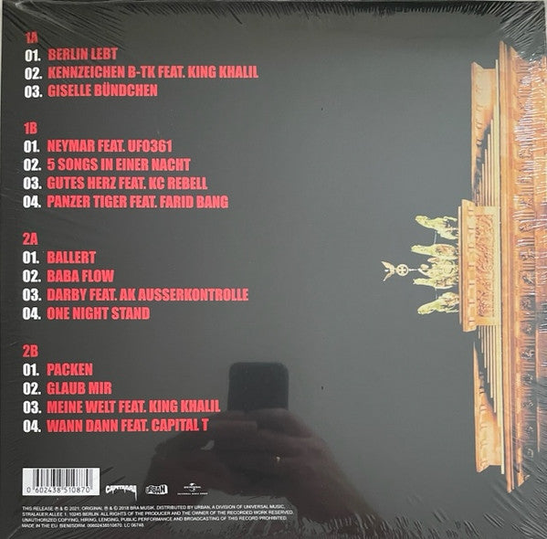 Capital Bra – Berlin Lebt - 2 x Vinyl, LP, Limited Edition, Stereo, Red translucent