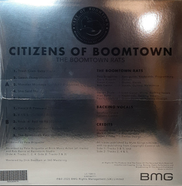 The Boomtown Rats – Citizens Of Boomtown - Vinyl, LP, Album, Limited Edition, Gold