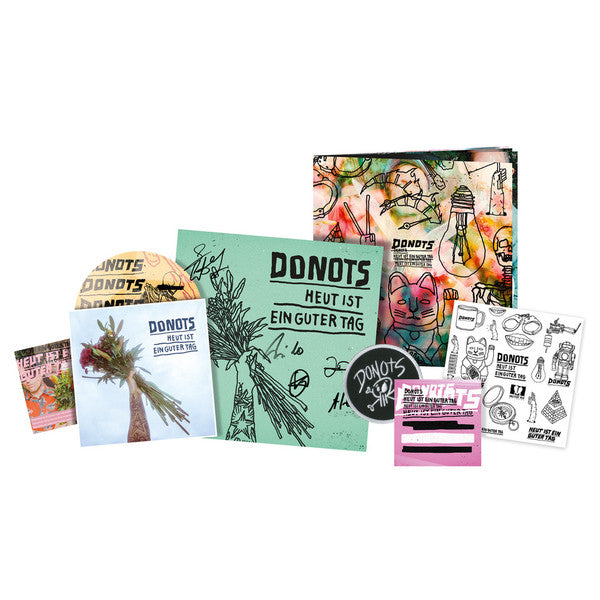 Donots – Heut ist ein guter Tag - Box Set, Album 3 × Vinyl, LP, Clear Vinyl, CD, signiert