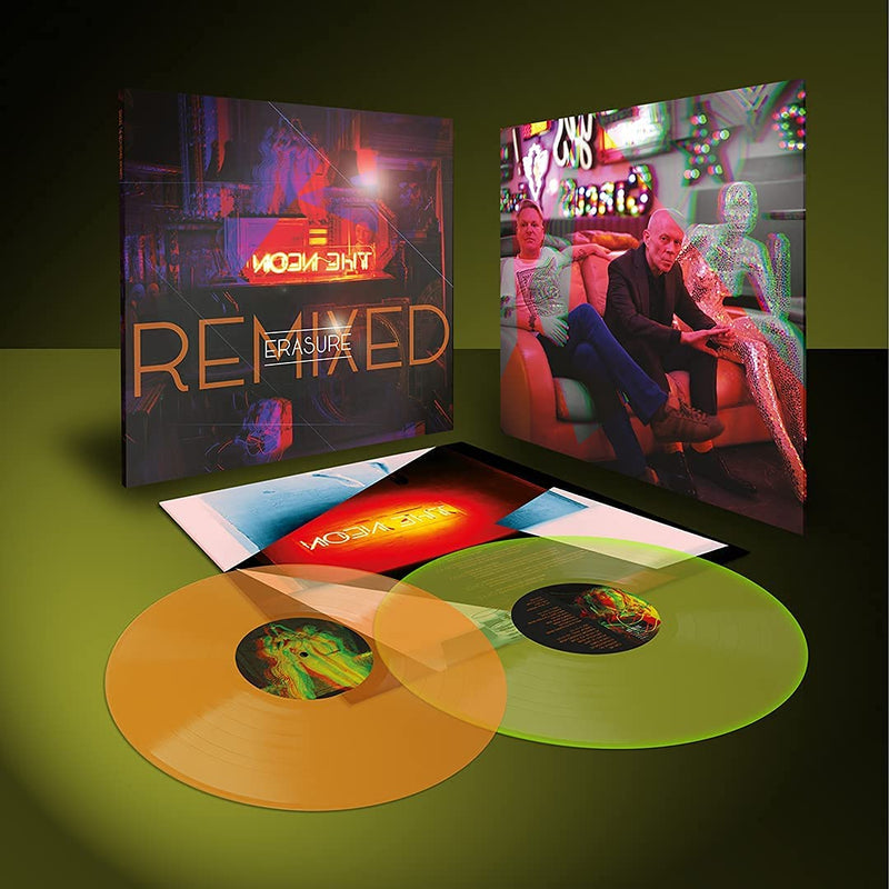 Erasure – The Neon Remixed - 	 Vinyl, LP, Orange [Transparent Amber] Vinyl, LP, Yellow [Edge Glow] Alle Medien, Album, Limited Edition