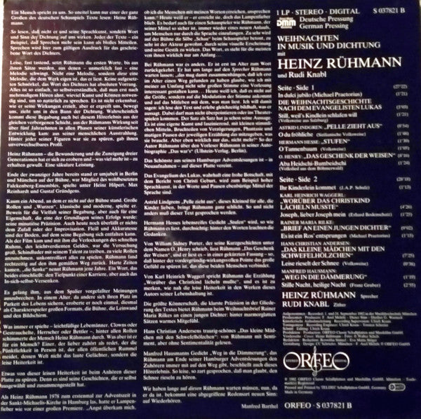 Heinz Rühmann – Navidad con Heinz Rühmann - Vinilo, LP, Álbum 