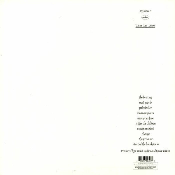 Tears For Fears – The Hurting - Vinyl, LP, Album, Reissue, Repress, 180 Gram 