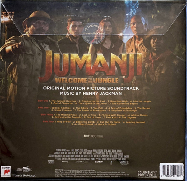 Henry Jackman – Jumanji: Welcome To The Jungle (Original Motion Picture Soundtrack) - 2 x Vinyl, LP, Album, Deluxe Edition, Limited Edition, Numbered, Silver &amp; Black Marbled [Wild Rhino], 180 Gram 