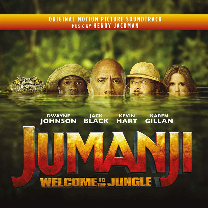 Henry Jackman – Jumanji: Welcome To The Jungle (Original Motion Picture Soundtrack) - 2 x Vinyl, LP, Album, Deluxe Edition, Limited Edition, Numbered, Silver & Black Marbled [Wild Rhino], 180 Gram