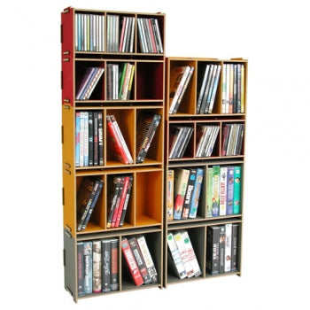 Media box DVD for stackable DVD shelves - Werkhaus