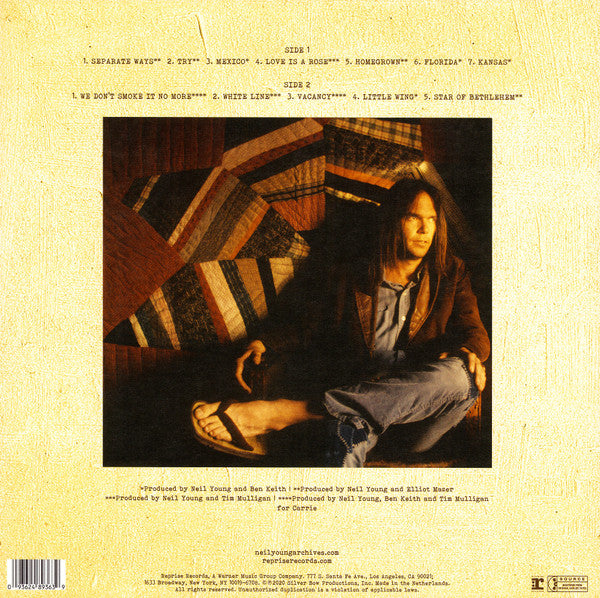 Neil Young – Homegrown - Vinilo, LP, Álbum 