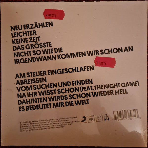 Revolverheld – Neu Erzählen - Vinyl, LP, Album, Limited Edition, Numbered, Stereo