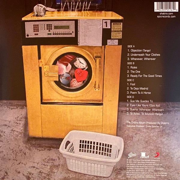 Shakira – Laundry Service - 2 x Vinyl, LP, Album, Reissue, Yellow Opaque