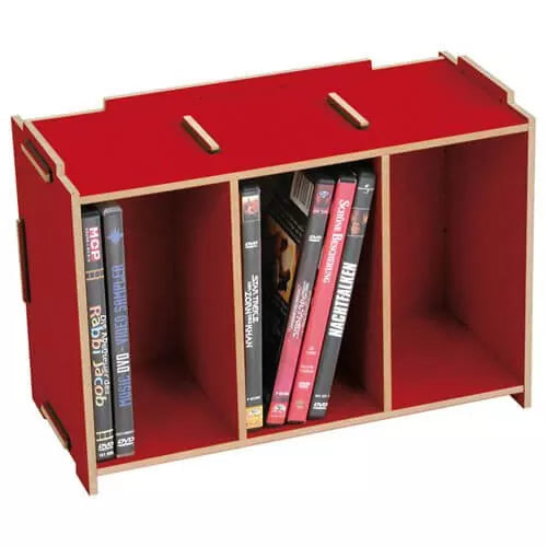 Media box DVD for stackable DVD shelves - Werkhaus