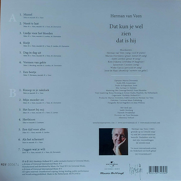 Herman van Veen – Dat Kun Je Wel Zien Dat Is Hij - Vinyl, LP, Album, Limited Edition, Special Edition, Coloured