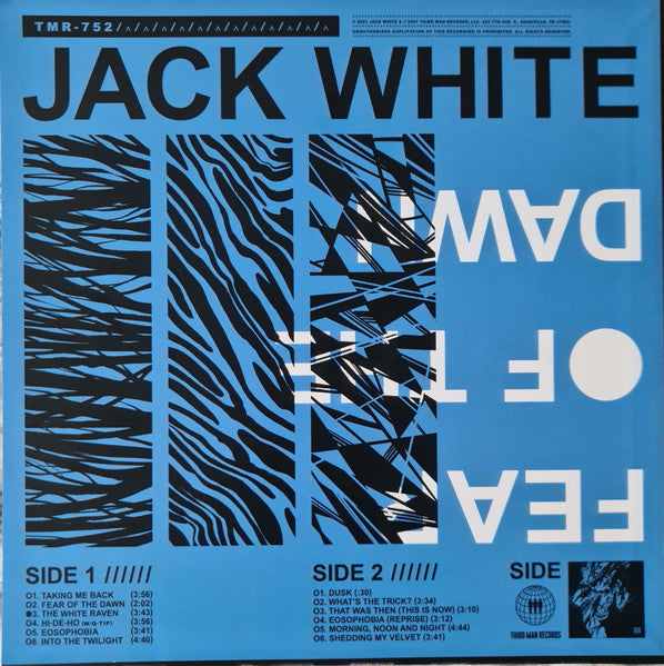 Jack White – Fear Of The Dawn - Vinyl, LP, Album, Limited Edition, Stereo, Blue [Astronomical Blue] 