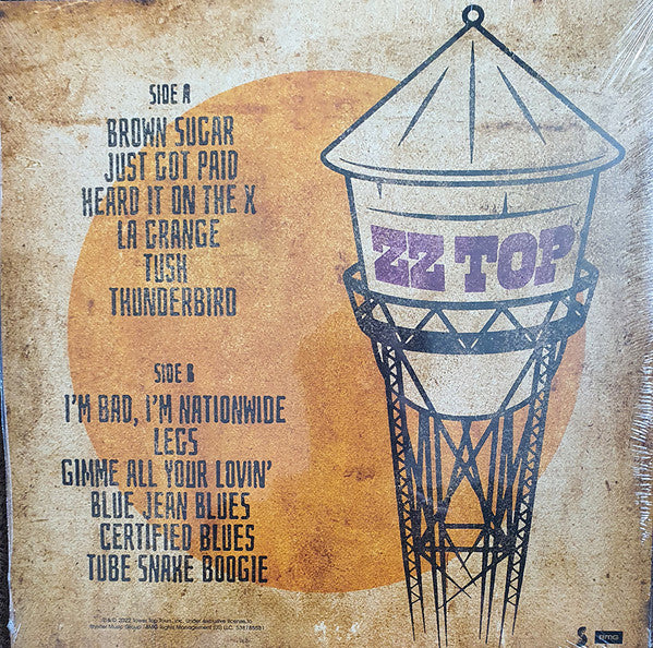 ZZ Top – Raw ('That Little Ol' Band From Texas' Original Soundtrack) - Vinyl, LP, Album, Tangerine 